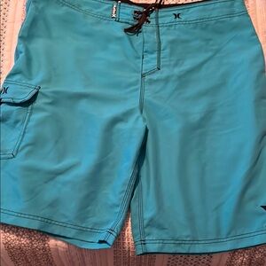 Hurley Blue Board Shorts Quick-Dry Swimwear